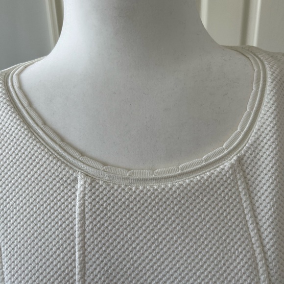 Rebecca Taylor white stretch fit and flare midi dress - Picture 3 of 6